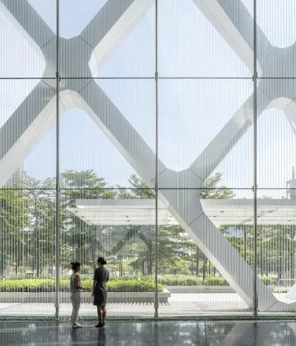 معماری پایدار : دفتر مرکزی بانک تجاری روستایی شنژن